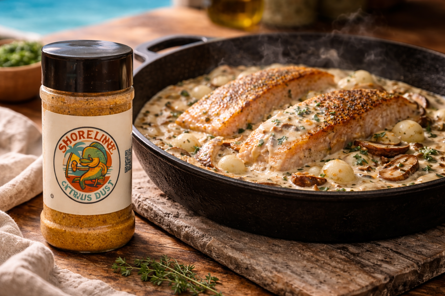 Creamy Snapper Skillet