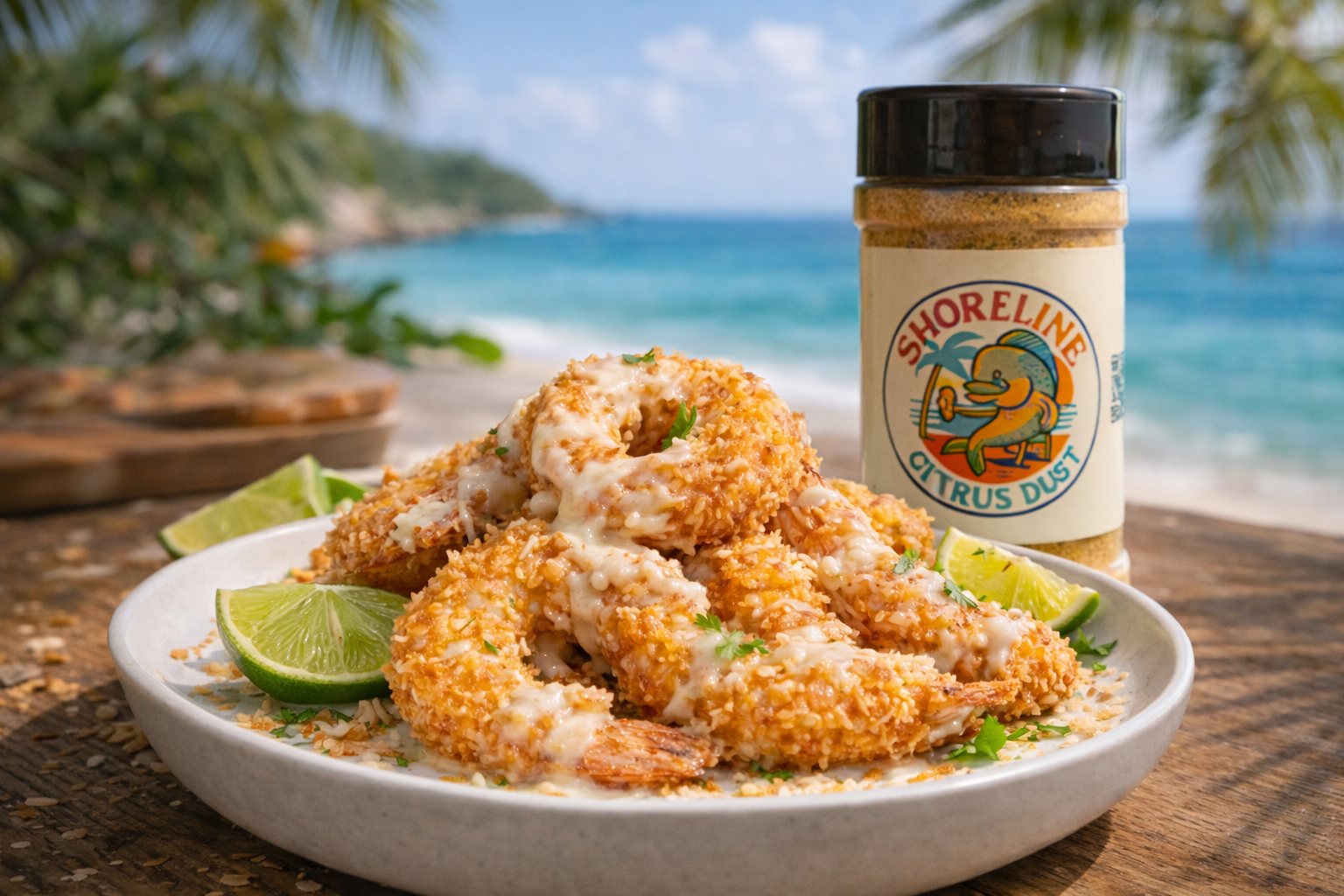 Shoreline Citrus Coconut Shrimp with Creamy Coconut Sauce