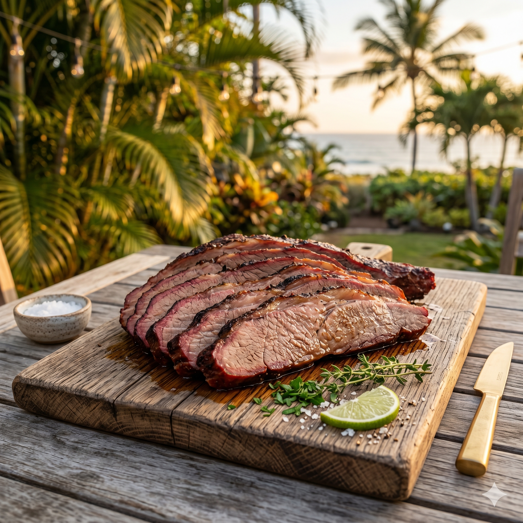 Saltwater Smoke Dust smoked tri-tip with Citrus Herb Finish