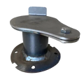 1-1/2" ID air inlet intake damper for UDS Smoker w/ flange