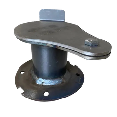 1-1/2" ID air inlet intake damper for UDS Smoker w/ flange