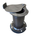 2" teardrop exhaust for UDS Smoker with flange