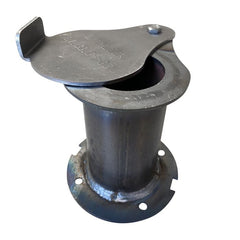 2" teardrop exhaust for UDS Smoker with flange